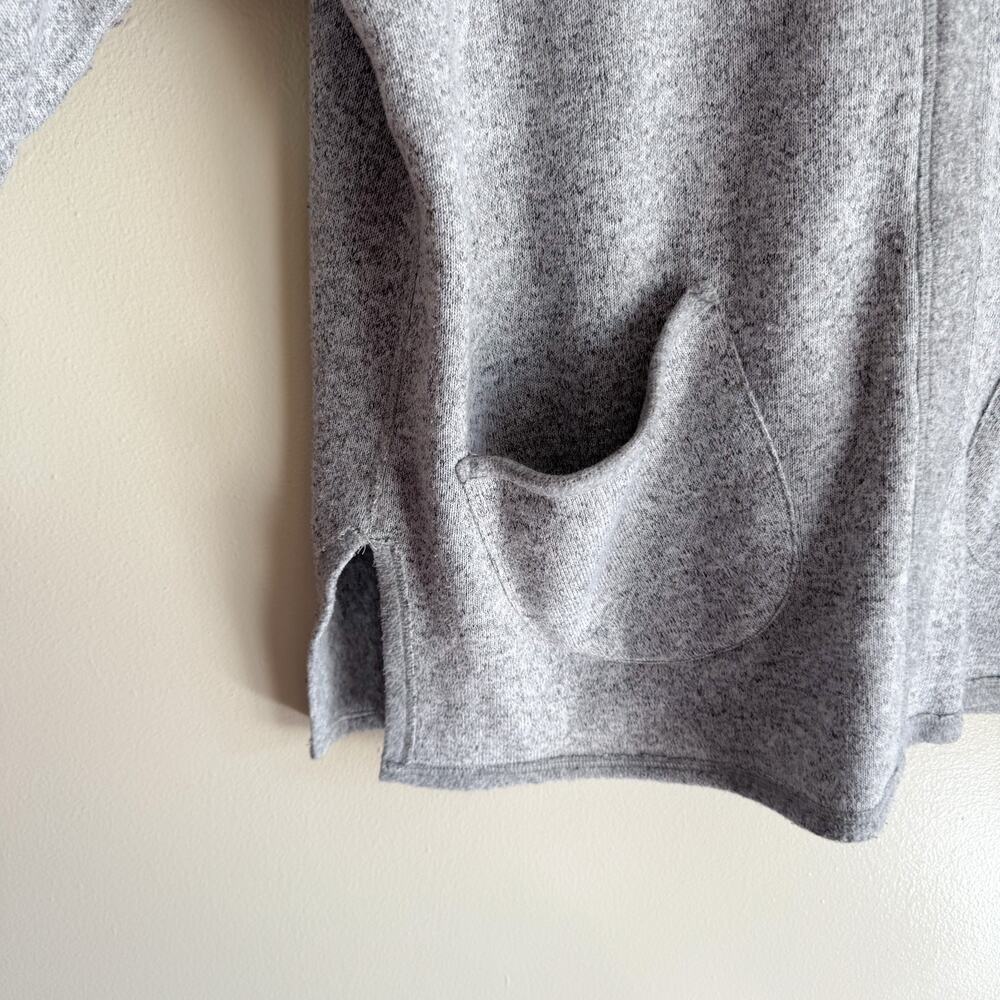 Soft Surroundings Grey Cowl Neck Pocket Front Sweater - 1X - Picture 3 of 8